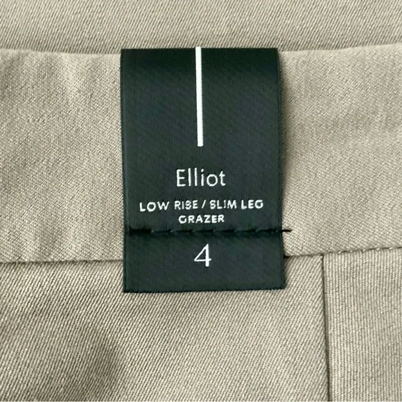 NWT ARITZIA Babaton Elliot Pants Grazer Slim Leg Grazer Brown Tan Khaki Size 4 - Picture 12 of 14